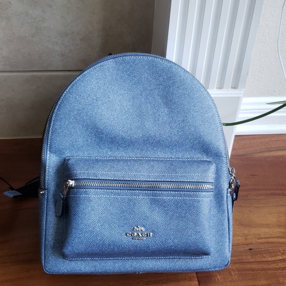 Coach Handbags - NWT coach denim Xgrain medium Charlie backpack